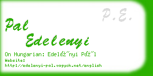 pal edelenyi business card